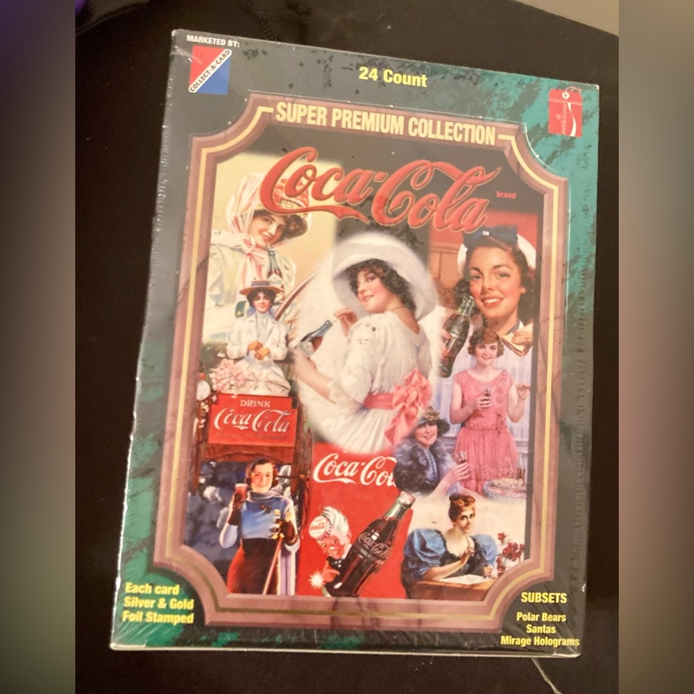 Coca-Cola 24 - Super Premium Collection Sealed Box of 24 Card Sets - Vintage